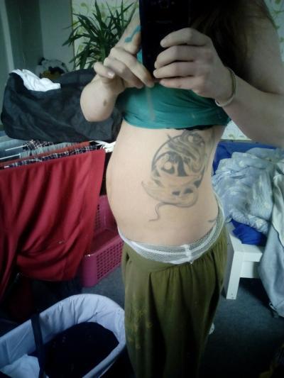 Bild zu Mein Bauch 2 wochen nach Minnas Geburt - Forum für September - Mamis