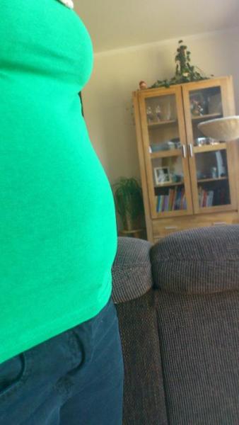 Bild zu Hab dann auch mal ein Bauchbild gemacht... - Forum für Oktober - Mamis