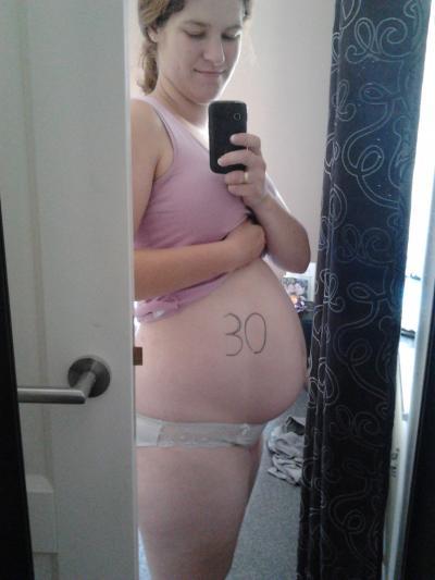 Bild zu jetzt auch 30 ssw und ein bauchbild - Forum für Oktober - Mamis