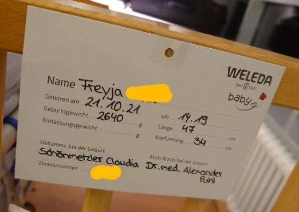 Bild zu Freyja Sophie ist da 🎊 - Forum für Oktober - Mamis
