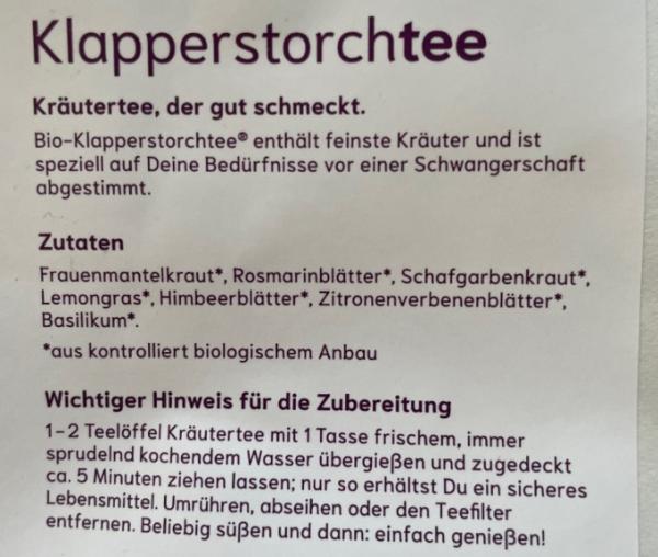 Bild zu Klapperstorch Tee - Forum für Oktober - Mamis