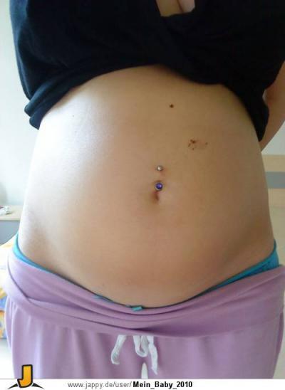 Bild zu Bauch 26SSW+Frage an die mit Bauchnabelpiercing - Forum für November - Mamis