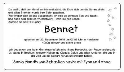 Bild zu Unsere Geburtsanzeige... - Forum für November - Mamis