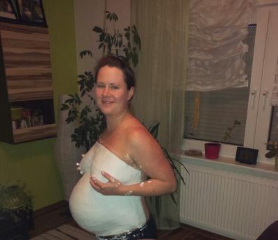Bild zu babybauch abdruck, welch ein Spaß - Forum für November - Mamis