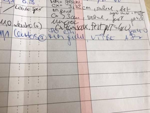 Bild zu Heute erstes mal CTG + HIlfe beim Entziffern der Schrift vom Arzt :) - Forum für November - Mamis