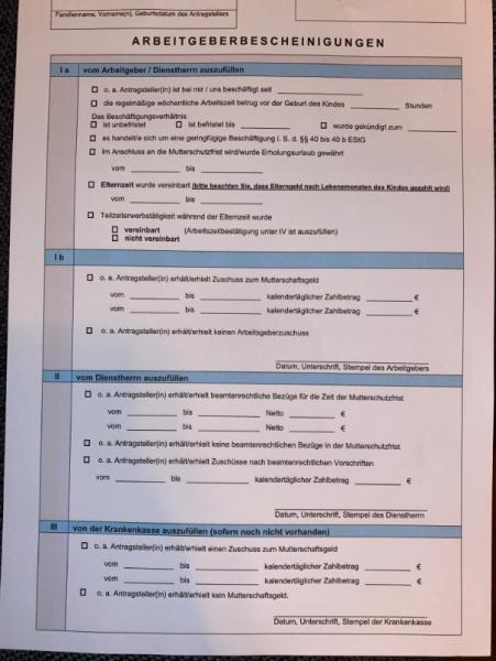Bild zu Mutterschaftsgeld + Arbeitgeberbescheinigung - Forum für November - Mamis