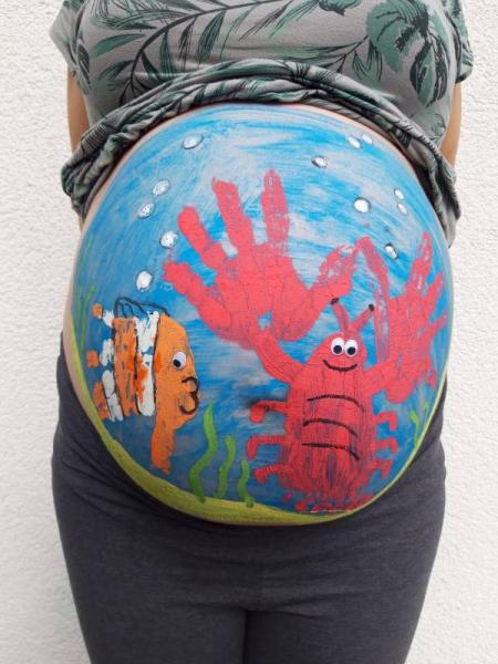 Bild zu Babybauch kreativ 😁 - Forum für November - Mamis