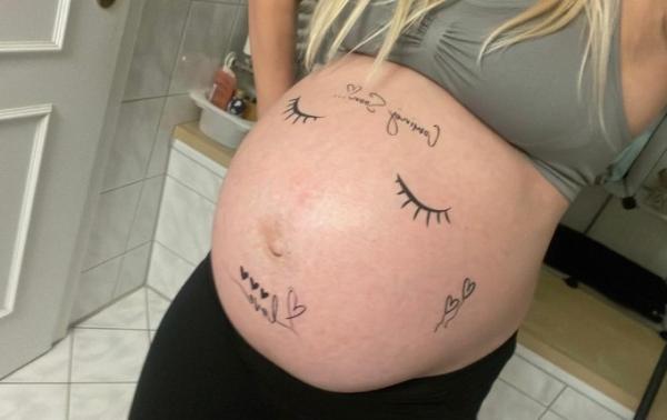 Bild zu Es ist noch nicht Mittwoch…aber hatte noch Bauchtattoos gefunden - Forum für November - Mamis