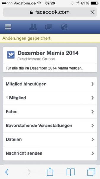 Bild zu Gruppe in fb - Forum für Dezember - Mamis