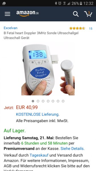 Bild zu Sonoline Fetal Doppler - Forum für Dezember - Mamis