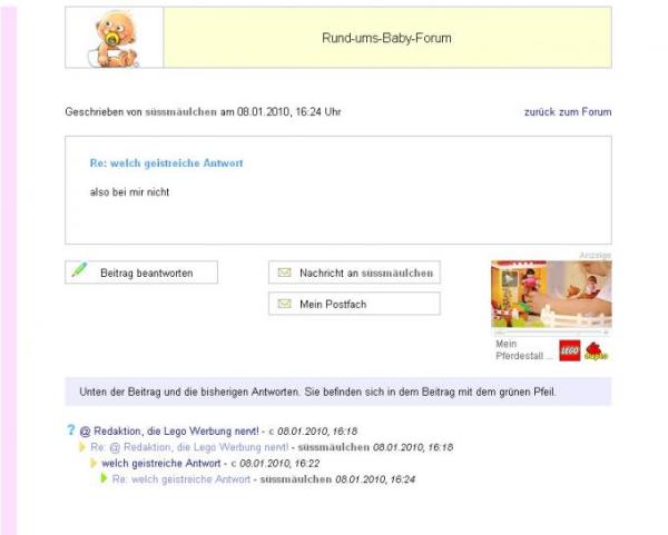 Bild zu Bilder Werbung - Baby Forum - Allgemeine Themen