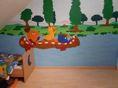 Bild zu Falls jemand mal zum Schluß unser Wandbild sehen möchte.... - Baby Forum - Allgemeine Themen