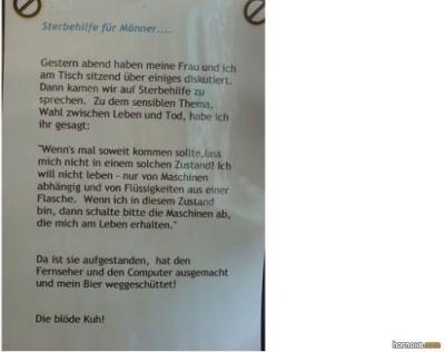Bild zu Sterbehilfe für den Mann - Baby Forum - Allgemeine Themen