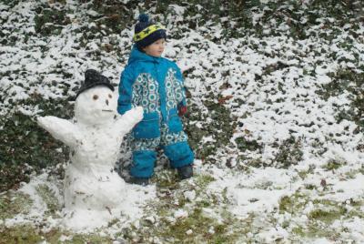Bild zu der erste schneemann - Baby Forum - Allgemeine Themen