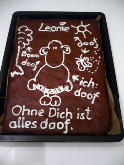 Bild zu Mein "Ohne Dich ist alles doof"-Geburtstagskuchen ist fertig... - Baby Forum - Allgemeine Themen