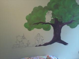 Bild zu und schon wieder ein Stück weiter mit der wand im Kinderzimmer - Baby Forum - Allgemeine Themen