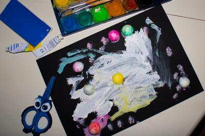 Bild zu mein kind hat heute die milchstrasse gemalt - Baby Forum - Allgemeine Themen