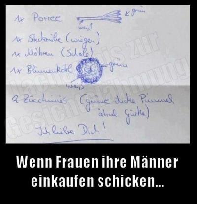 Bild zu Wenn Frauen ihre Männer einkaufen schicken - Baby Forum - Allgemeine Themen