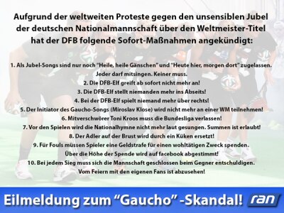 Bild zu Der DFB hat auf den Gaucho-Song reagiert... - Baby Forum - Allgemeine Themen