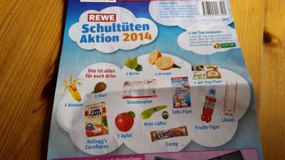 Bild zu Die Erstklässler bekommen vom Rewe eine Schultüte - Baby Forum - Allgemeine Themen