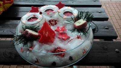 Bild zu ^_^ Ich habe mein Adventsgesteck fertig - Baby Forum - Allgemeine Themen