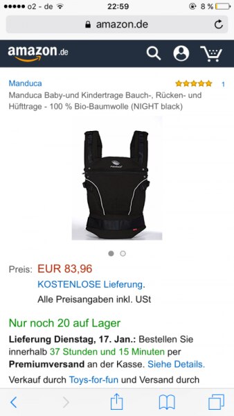 Bild zu Manduca Tragetuch ? - Baby Forum - Allgemeine Themen