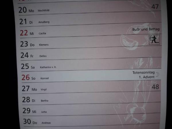 Bild zu Laut Kalender ... - Baby Forum - Allgemeine Themen