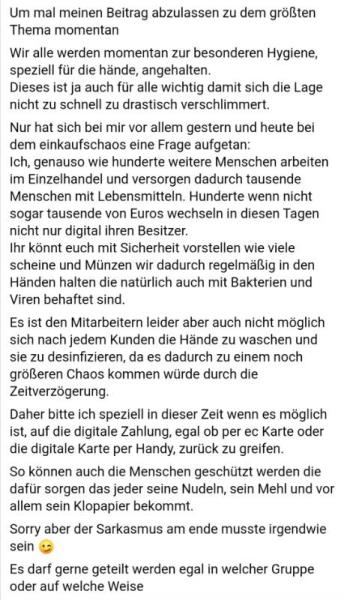 Bild zu Bitte eines Einzelhändlers / Bargeldlos zahlen - Baby Forum - Allgemeine Themen