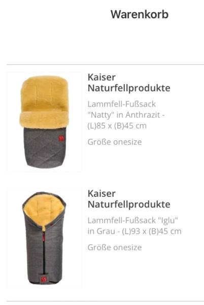 Bild zu Kaiser Fußsäcke für Neugeborene - Baby Forum - Allgemeine Themen