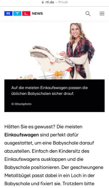 Bild zu Tipp zum Einkaufen mit Babyschale - Baby Forum - Allgemeine Themen