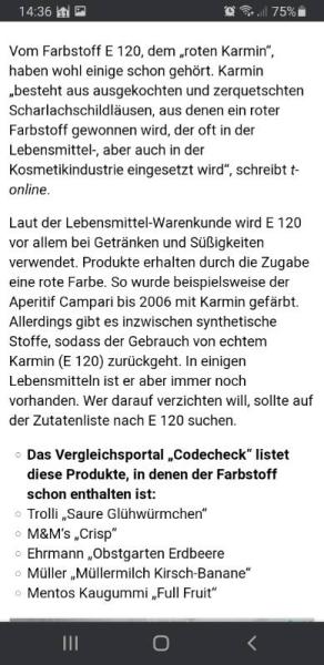 Bild zu Insekten in Lebensmitteln erkaubt! - Baby Forum - Allgemeine Themen