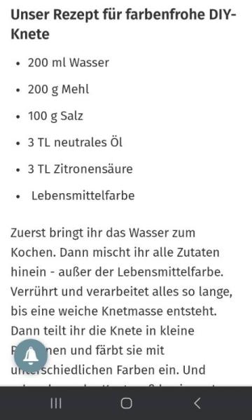 Bild zu Selbstgemachte Knete wird weich und klebrig - Baby Forum - Allgemeine Themen