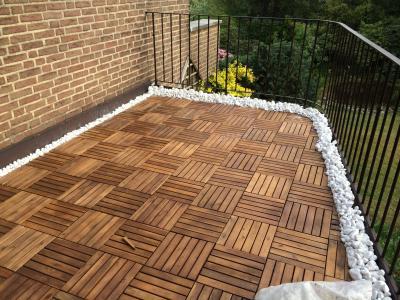 Bild zu Balkon - womit belegen, war die Frage. Habe fertig :-) - Einrichten und Deko
