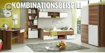 Bild zu welche Wandfarbe passt zu wallnuss/weißen kindermöbeln? - Einrichten und Deko