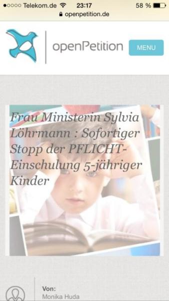 Bild zu Sofortiger Stopp der Pflicht-Einschulung 5-jähriger Kinder - Vorschule Forum