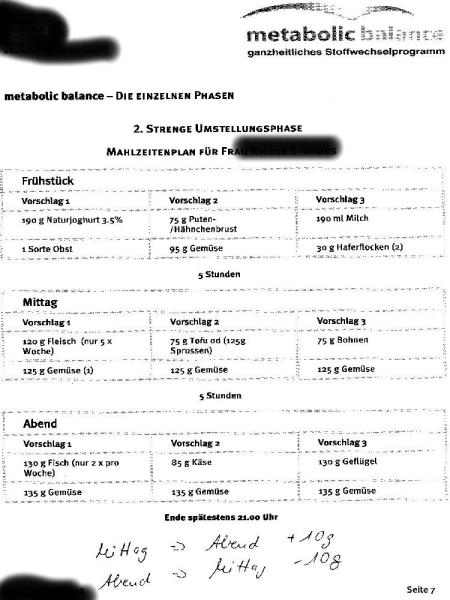 Bild zu Metabolic Balance - Meine Pläne - Diätclub - Forum und Erfahrungsaustausch