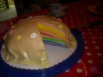 Bild zu 2. Geburtstag, Regenbogentorte ist super geworden - Kindergeburtstag - Elternforum