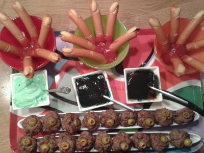 Bild zu Buffet beim Gruselgeburtstag - Kindergeburtstag - Elternforum