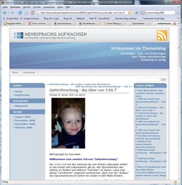 Bild zu neues Blog mit dem Thema "mehrsprachig Aufwachsen" - Mehrsprachig aufwachsen - Forum