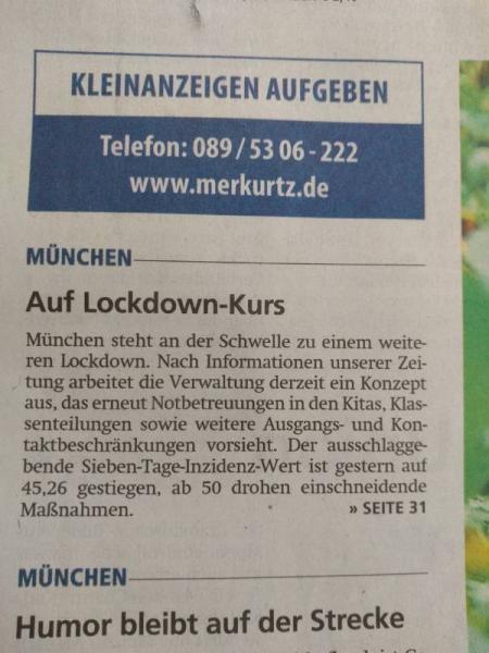 Bild zu heute in der Zeitung gelesen - Coronavirus - Schwangerschaft, Baby, Kinder und Familie