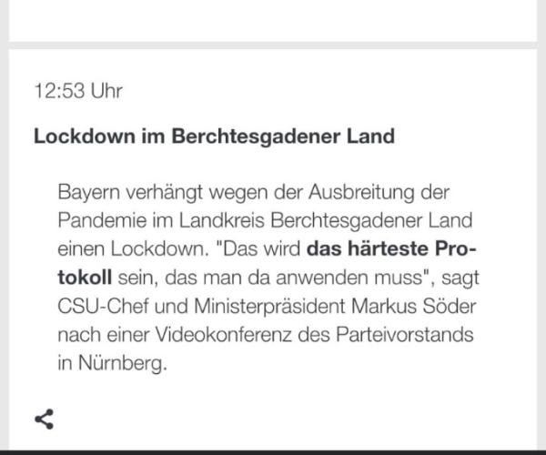 Bild zu Regionaler Lockdown: Söder ordnet Lockdown für das Berchtesgadener Land an - Coronavirus - Schwangerschaft, Baby, Kinder und Familie