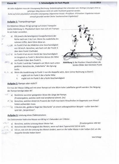 Bild zu Physik-Schulaufgabe - Spezialisten hier? - Teenies - Forum
