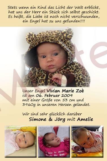 Bild zu GEburtskaren sind endlich fertig - Babys 1. Lebensjahr