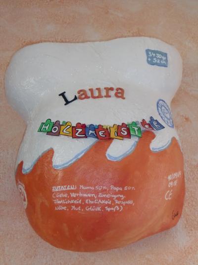 Bild zu Gipsabdruck Babybauch - Babys 1. Lebensjahr