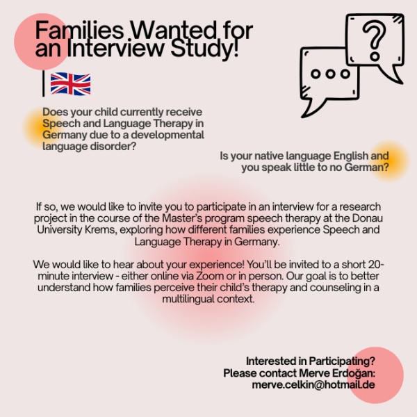 Bild zu Familien für Interviewstudie gesucht! - Elternforum rund um die Erziehung