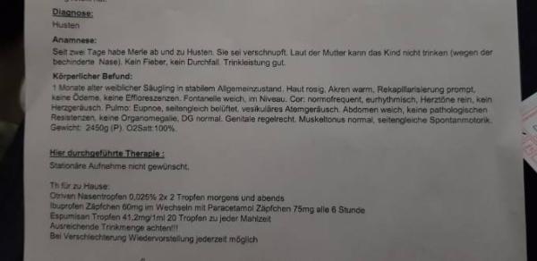 Bild zu Kind erkältet. 3 Wochen alt - Mein Kind ist krank