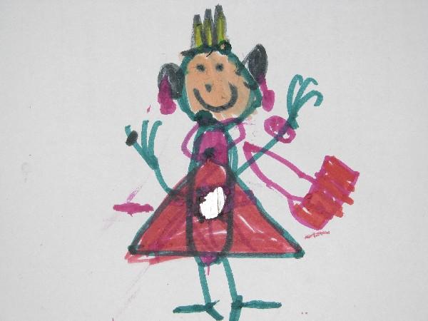 Bild zu schaut mal - mein Kind hat mich gemalt - Alleinerziehend - Forum für alleinerziehende Eltern