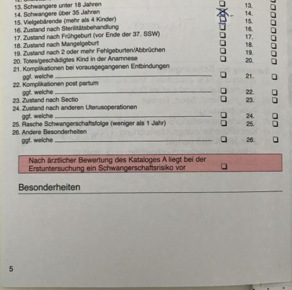 Bild zu Ist bei Euch mit 35plus Risikoschwangerschaft im MuPa eingetragen? - Schwanger mit 35 plus - Forum