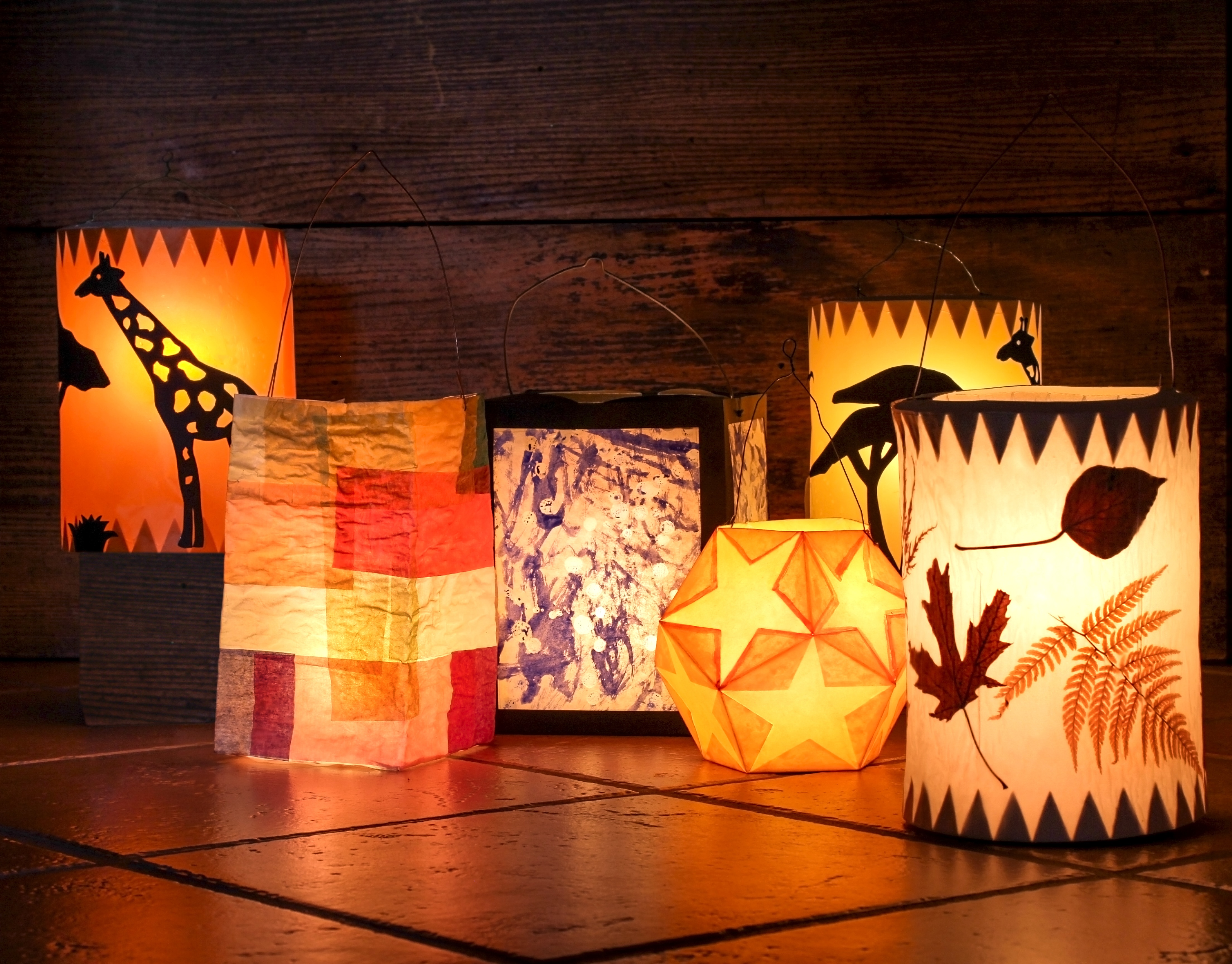 verschiedene laternen