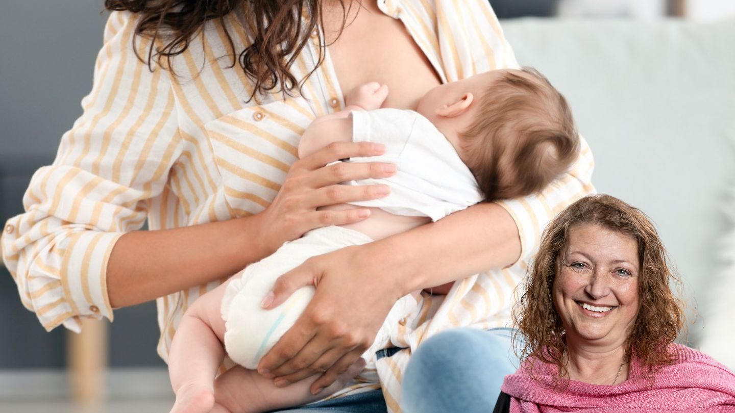 mama stillt ihr baby